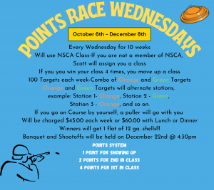 POINTS RACE WEDNESDAYS